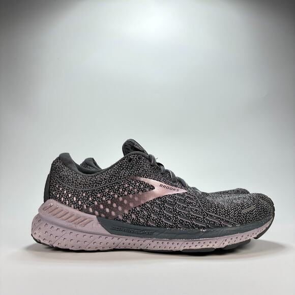Brooks Adrenaline GTS 21 Wide Dark Gray Running Shoes 1203291D528 Women's Size 8 - Picture 1 of 13